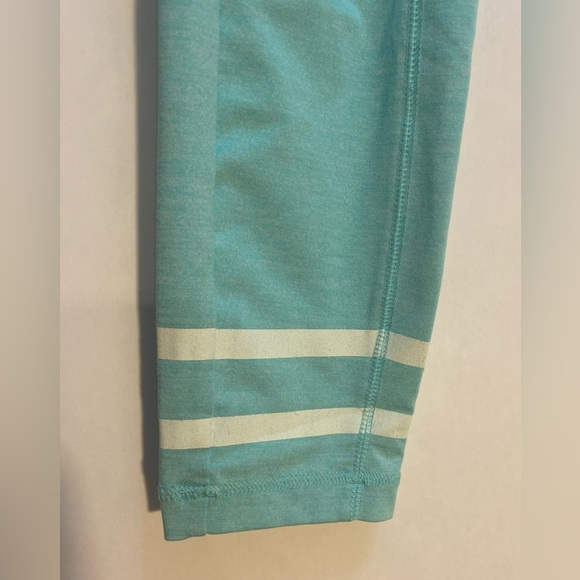 Vineyard Vines Legging Blue Aqua Stripe Yoga Pant Workout Athletic Stretch Small - Picture 2 of 8